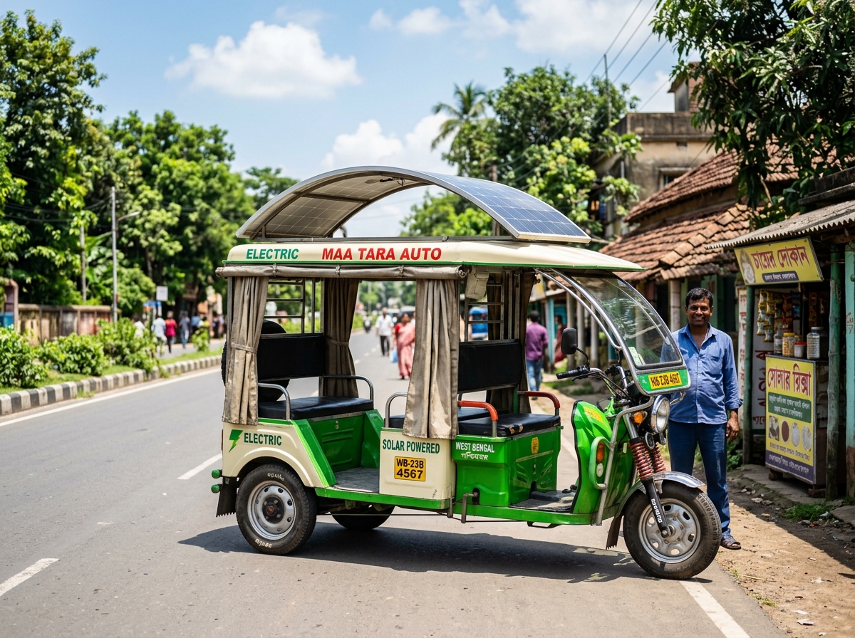 Solar E-Rickshaw Rooftop Retrofit Kit